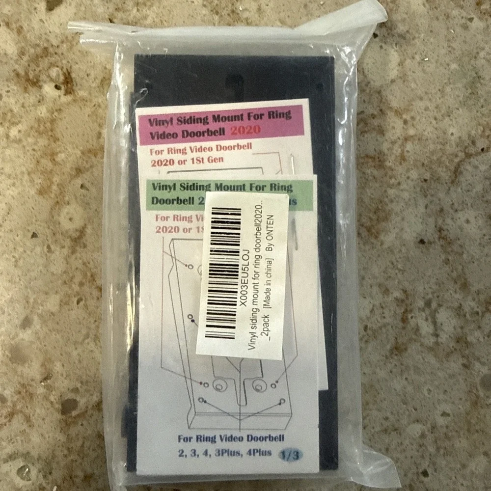 Ring 2 Battery Doorbell‎ Plus Vinyl Siding Mount Bracket